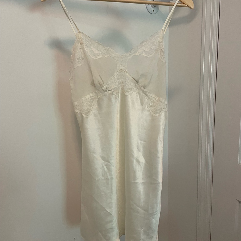 VTG Gold Label VS Cream Lace Slip Dress